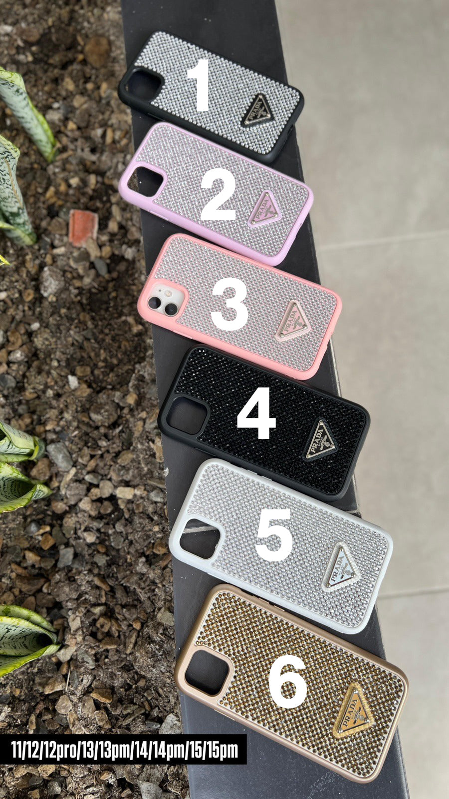 Case prada glitter - iphone